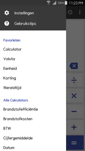 ClevCalc - Rekenmachine screenshot