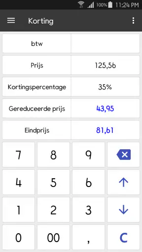 ClevCalc - Rekenmachine screenshot
