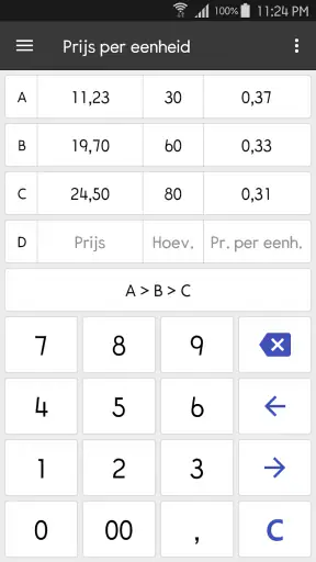 ClevCalc - Rekenmachine screenshot