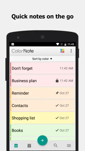 ColorNote notities notitieblok screenshot