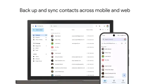 Contacten screenshot