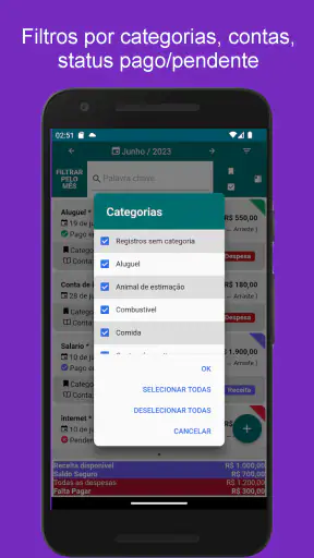 Controle Financeiro Pessoal screenshot