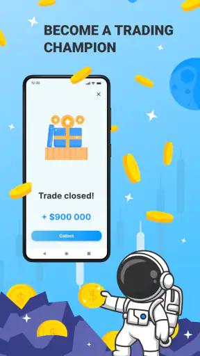 CryptoCosmic Trading Simulator screenshot