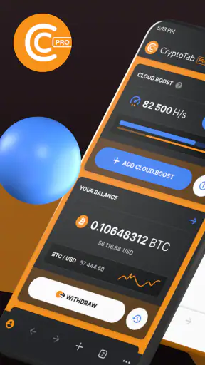 CryptoTab Browser Pro Level screenshot