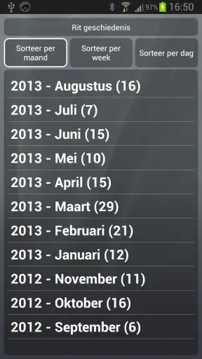 CTA Rit Registratie FULL screenshot