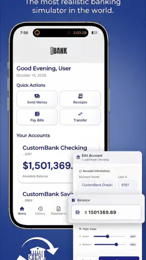 CustomBank screenshot