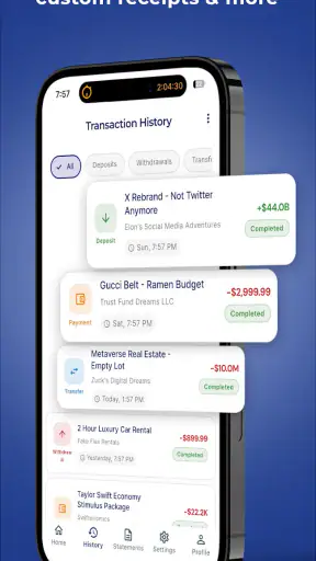 CustomBank screenshot