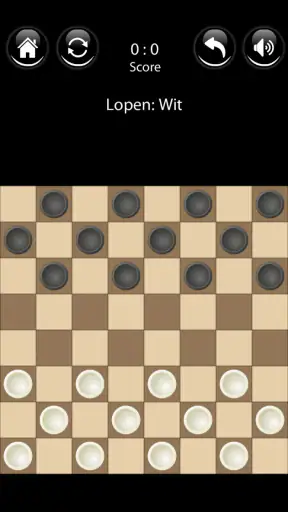 Dammen Online Nederlands screenshot