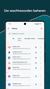 Dashlane-wachtwoordbeheerder screenshot
