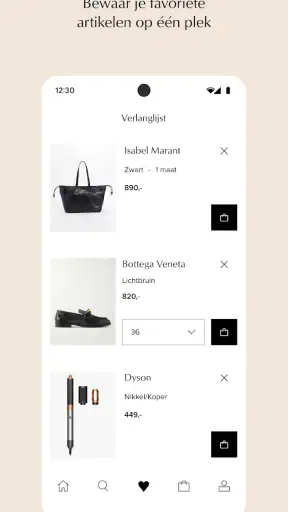 De Bijenkorf – Online shopping screenshot