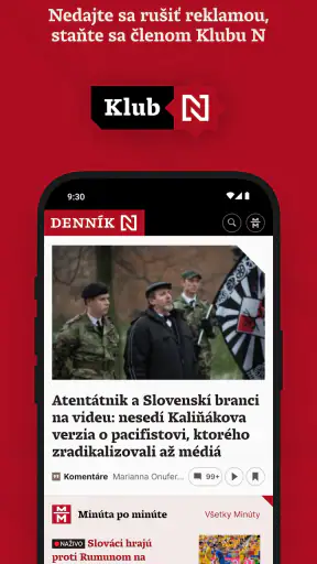 Denník N screenshot