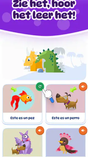 Dinolingo Kinderen leren talen screenshot