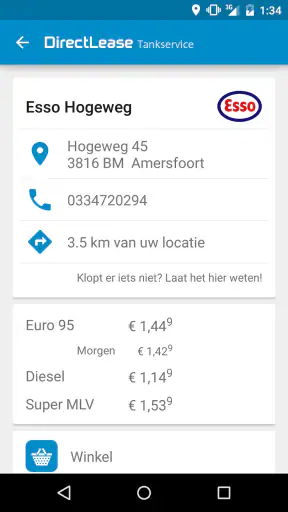 DirectLease Tankservice screenshot