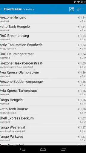 DirectLease Tankservice screenshot