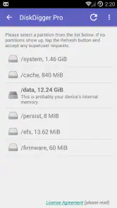 DiskDigger Pro file recovery screenshot