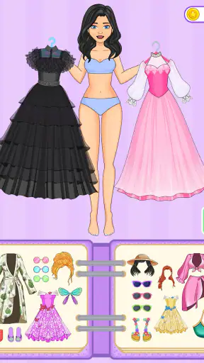 DIY-Sticker pop-aankleed spel screenshot