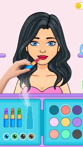 DIY-Sticker pop-aankleed spel screenshot