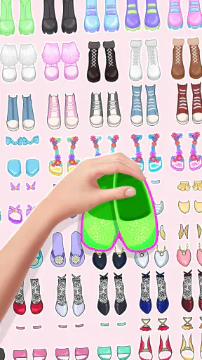 DIY-Sticker pop-aankleed spel screenshot