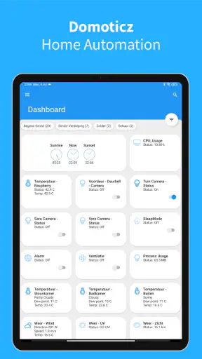 Domoticz screenshot