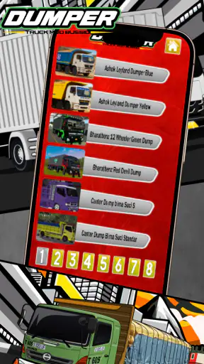 Dumper Truck Mod Bussid screenshot