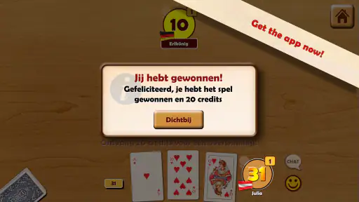 Eenendertigen | 31 Kaartspel screenshot
