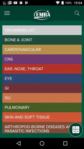 EMRA Antibiotic Guide screenshot