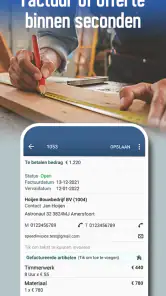 Factuur en offerte app screenshot