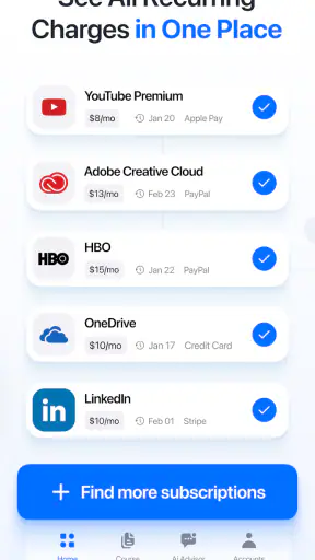 Feenko: Subscription Manager screenshot