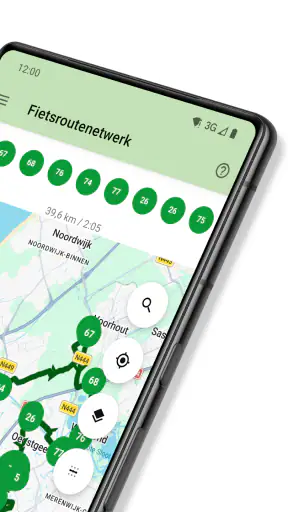 Fietsroutenetwerk screenshot