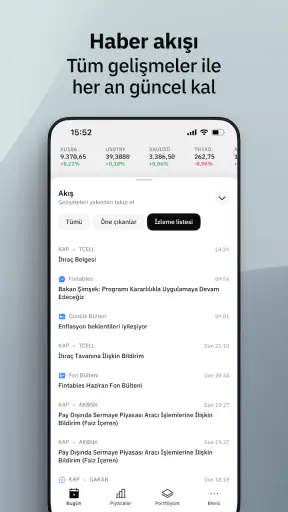 Fintables: Borsa, Hisse ve Fon screenshot