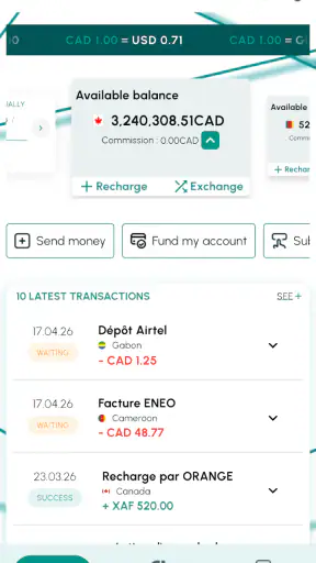 @fric Remit Transfert d'argent screenshot