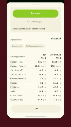 Frifor — Forstå hva du spiser! screenshot