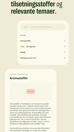 Frifor — Forstå hva du spiser! screenshot