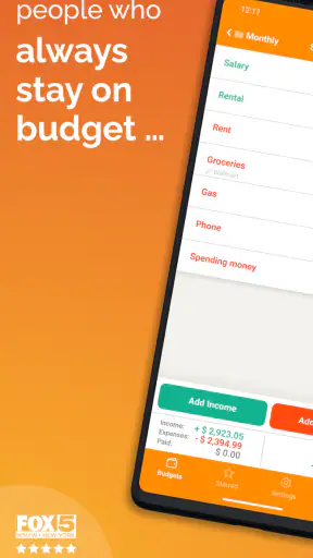 Fudget: Monthly Budget Planner screenshot