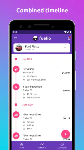 Fuelio: brandstof en kosten screenshot