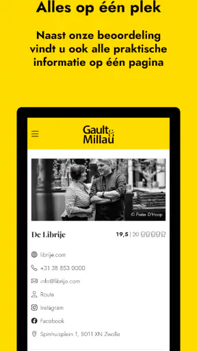Gault&Millau Benelux screenshot