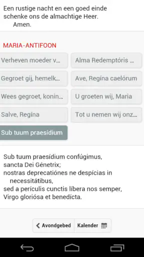 Getijdengebed screenshot