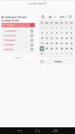 Getijdengebed screenshot