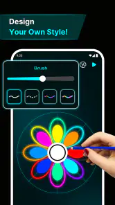 Glow Art: Vinger Tekenen screenshot