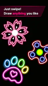 Glow Art: Vinger Tekenen screenshot