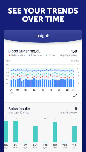 Glucose Buddy Diabetes Tracker screenshot