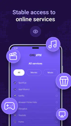 GnuVPN: Super VPN, Proxy, eSIM screenshot
