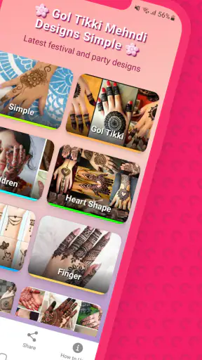 Gol Tikki Mehndi Design Simple screenshot
