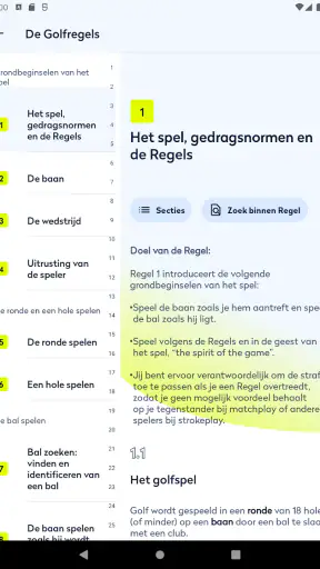 Golfregels 2023 screenshot