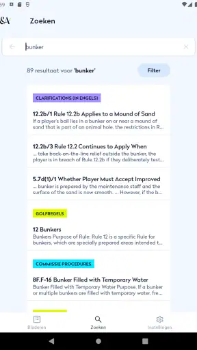 Golfregels 2023 screenshot