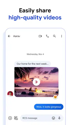 Google Berichten screenshot