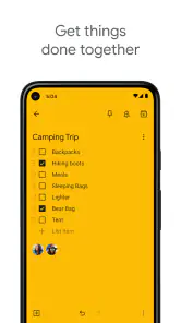 Google Keep screenshot