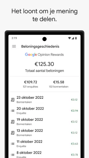 Google Opinion Rewards screenshot