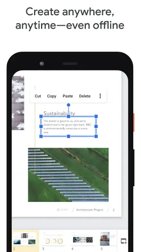 Google Presentaties screenshot