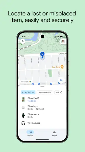 Vind-plek van Google screenshot